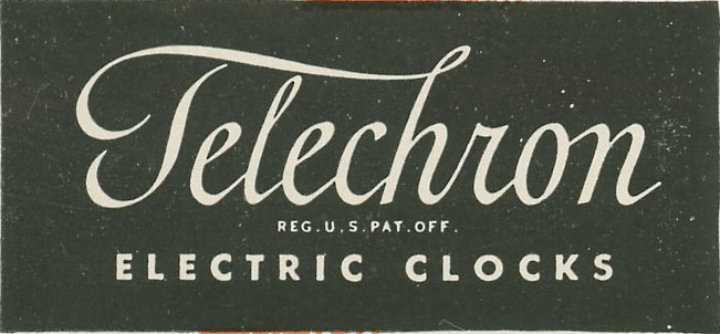 Telechron vintage logo